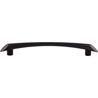 Worldwide Flooring Design Center Edgewater Pull 6 5/16 Inch (c-c) Tuscan Bronze Edgewater Pull 6 5/16 Inch (c-c) Tuscan Bronze Top Knobs Decorative Hardware
