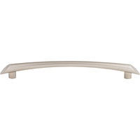 Worldwide Flooring Design Center Edgewater Pull 7 9/16 Inch (c-c) Brushed Satin Nickel Edgewater Pull 7 9/16 Inch (c-c) Brushed Satin Nickel Top Knobs Decorative Hardware