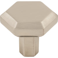 Worldwide Flooring Design Center Lydia Knob 1 1/4 Inch Brushed Satin Nickel Lydia Knob 1 1/4 Inch Brushed Satin Nickel Top Knobs Decorative Hardware