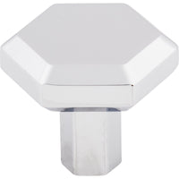 Worldwide Flooring Design Center Lydia Knob 1 1/4 Inch Polished Chrome Lydia Knob 1 1/4 Inch Polished Chrome Top Knobs Decorative Hardware