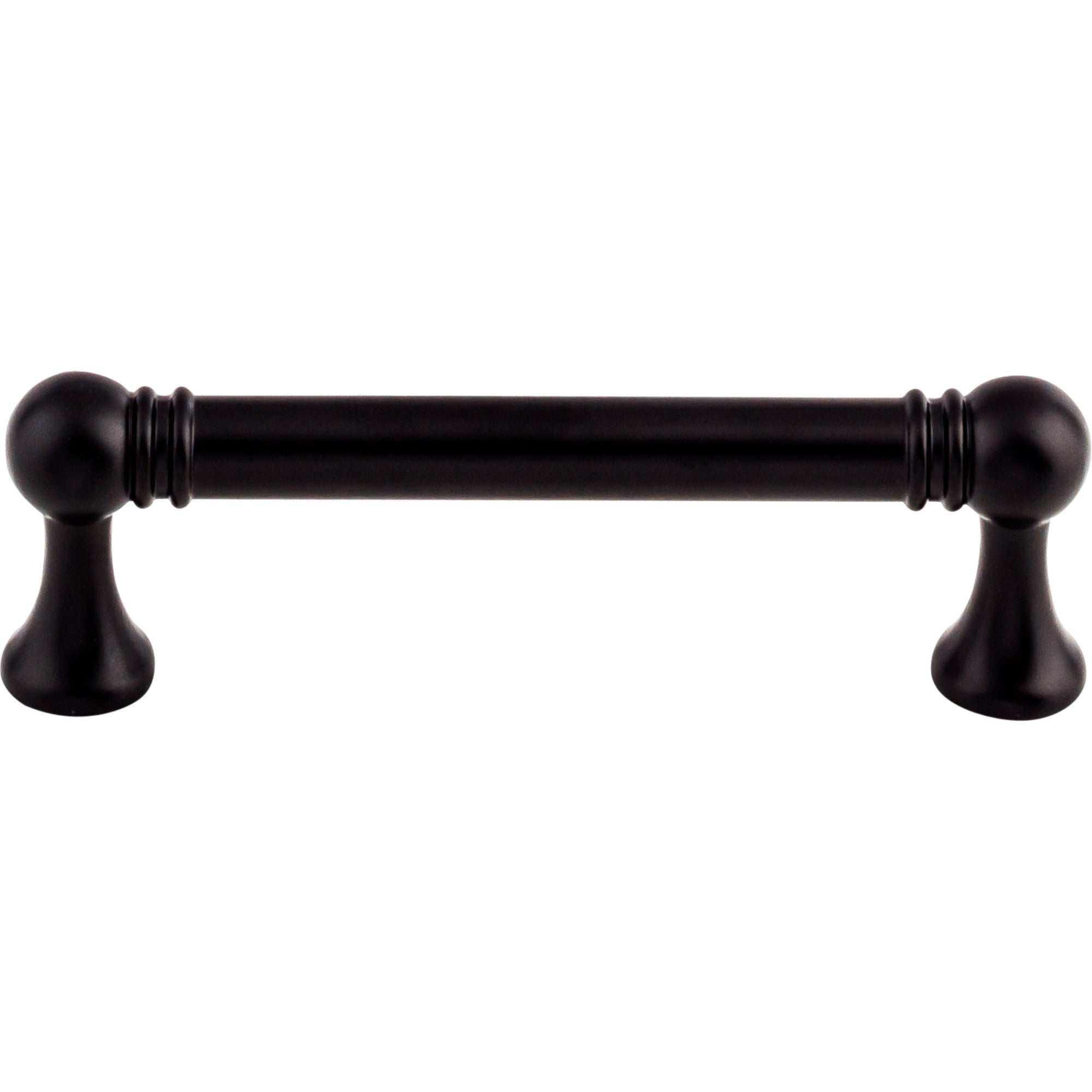 Worldwide Flooring Design Center Kara Pull 3 3/4 Inch (c-c) Flat Black Kara Pull 3 3/4 Inch (c-c) Flat Black Top Knobs Decorative Hardware