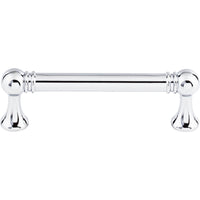 Worldwide Flooring Design Center Kara Pull 3 3/4 Inch (c-c) Polished Chrome Kara Pull 3 3/4 Inch (c-c) Polished Chrome Top Knobs Decorative Hardware
