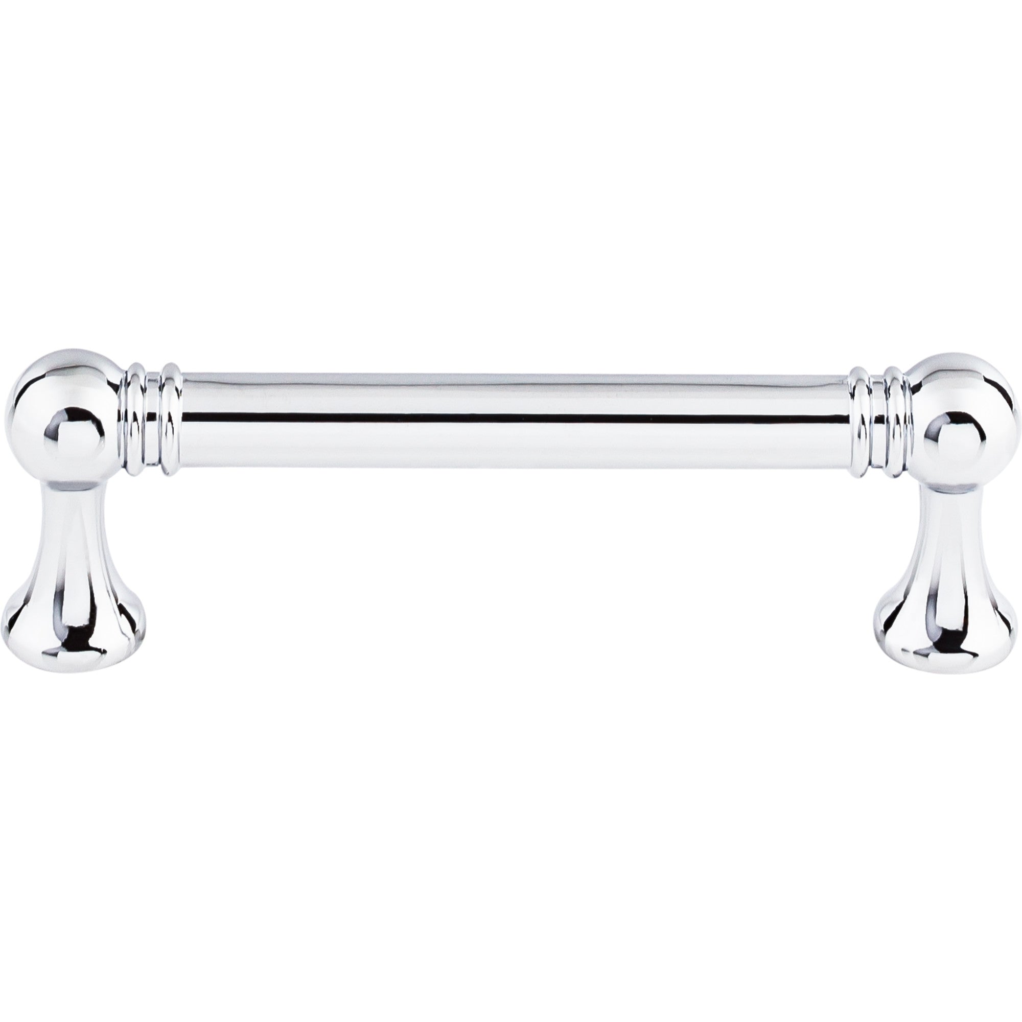 Worldwide Flooring Design Center Kara Pull 3 3/4 Inch (c-c) Polished Chrome Kara Pull 3 3/4 Inch (c-c) Polished Chrome Top Knobs Decorative Hardware