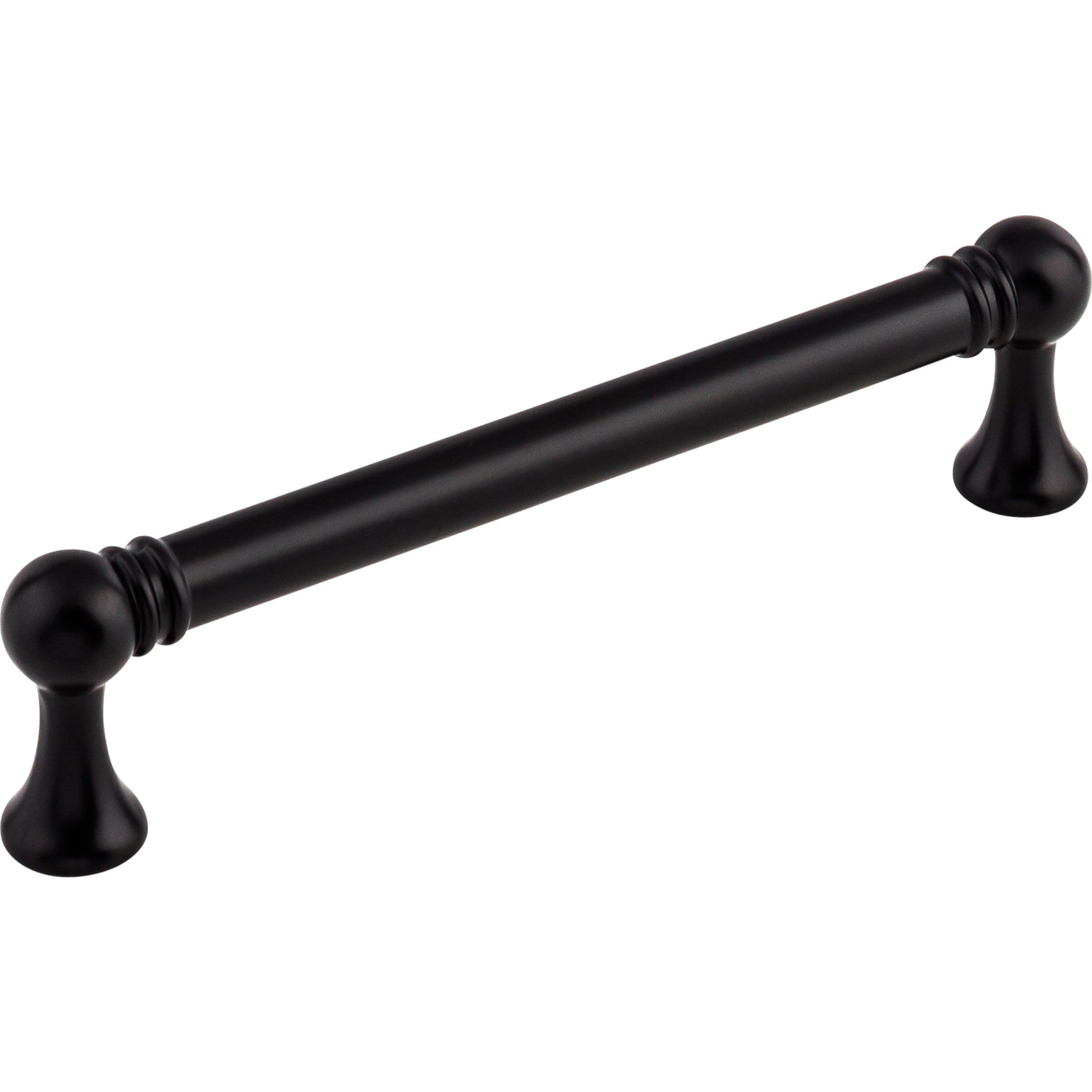 Worldwide Flooring Design Center Kara Pull 5 1/16 Inch (c-c) Flat Black Kara Pull 5 1/16 Inch (c-c) Flat Black Top Knobs Decorative Hardware