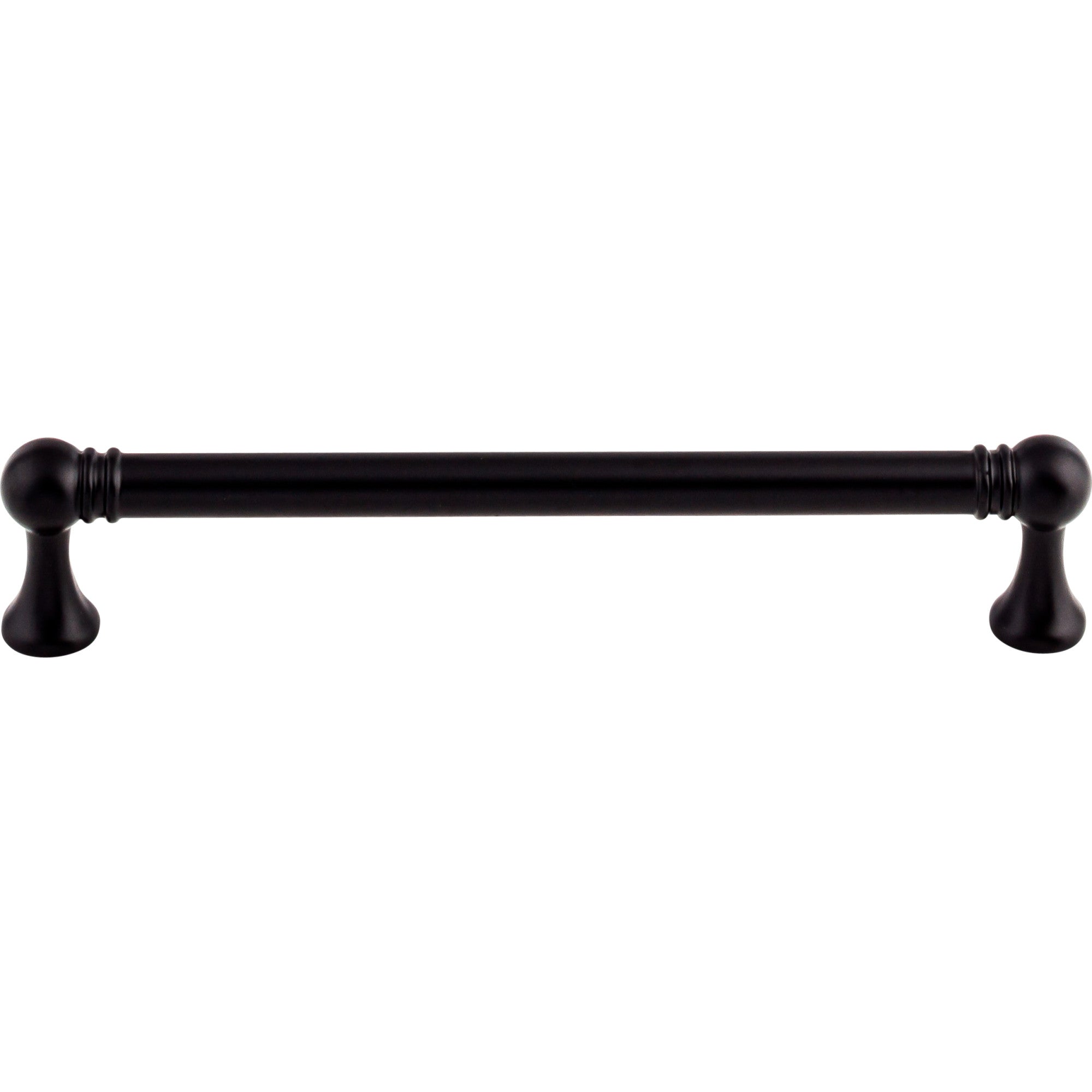 Worldwide Flooring Design Center Kara Pull 6 5/16 Inch (c-c) Flat Black Kara Pull 6 5/16 Inch (c-c) Flat Black Top Knobs Decorative Hardware