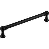 Worldwide Flooring Design Center Kara Pull 6 5/16 Inch (c-c) Flat Black Kara Pull 6 5/16 Inch (c-c) Flat Black Top Knobs Decorative Hardware