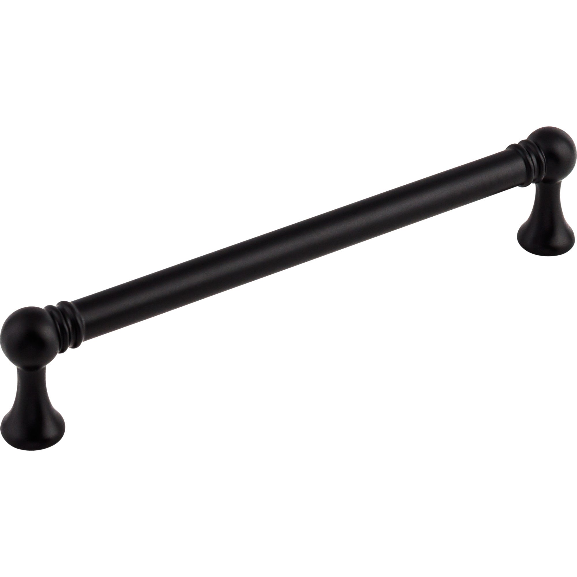 Worldwide Flooring Design Center Kara Pull 6 5/16 Inch (c-c) Flat Black Kara Pull 6 5/16 Inch (c-c) Flat Black Top Knobs Decorative Hardware
