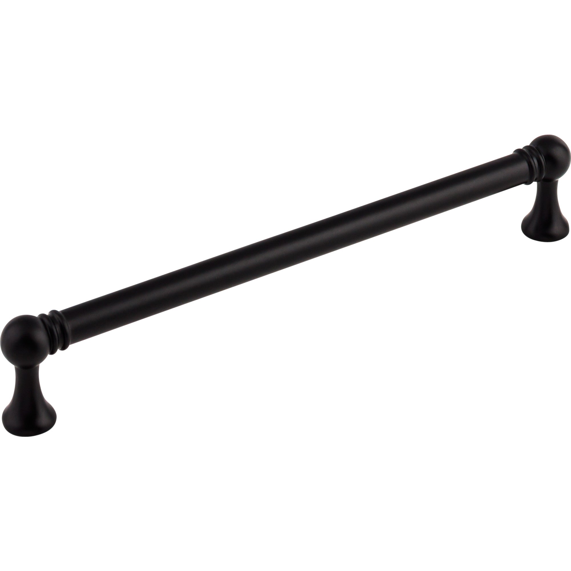 Worldwide Flooring Design Center Kara Pull 7 9/16 Inch (c-c) Flat Black Kara Pull 7 9/16 Inch (c-c) Flat Black Top Knobs Decorative Hardware