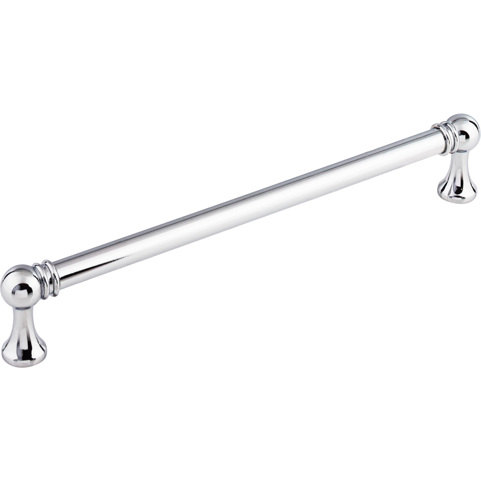 Worldwide Flooring Design Center Kara Pull 7 9/16 Inch (c-c) Polished Chrome Kara Pull 7 9/16 Inch (c-c) Polished Chrome Top Knobs Decorative Hardware