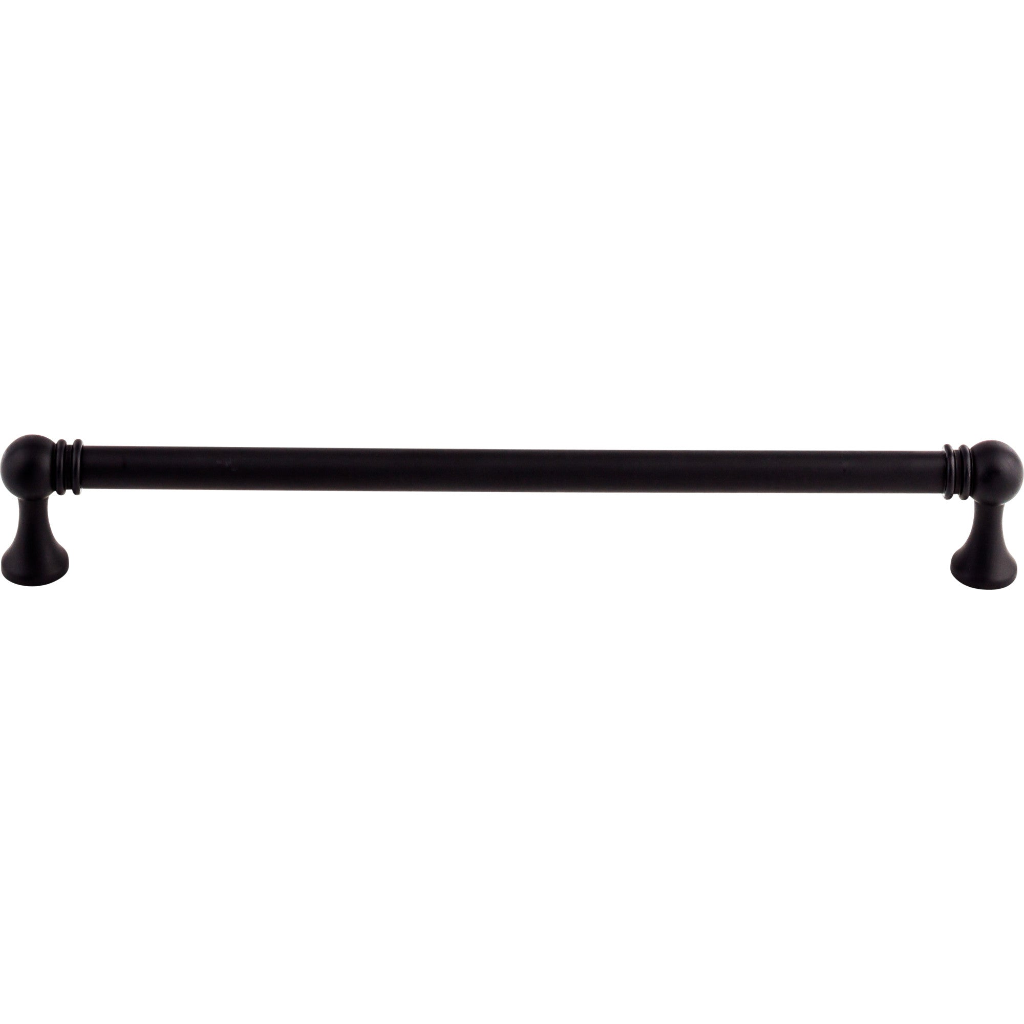 Worldwide Flooring Design Center Kara Pull 8 13/16 Inch (c-c) Flat Black Kara Pull 8 13/16 Inch (c-c) Flat Black Top Knobs Decorative Hardware