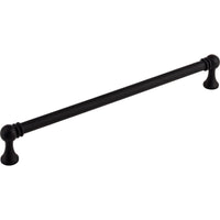 Worldwide Flooring Design Center Kara Pull 8 13/16 Inch (c-c) Flat Black Kara Pull 8 13/16 Inch (c-c) Flat Black Top Knobs Decorative Hardware