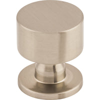 Worldwide Flooring Design Center Lily Knob 1 1/8 inch Brushed Satin Nickel Lily Knob 1 1/8 inch Brushed Satin Nickel Top Knobs Decorative Hardware