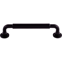 Worldwide Flooring Design Center Lily Pull 5 1/16 Inch (c-c) Flat Black Lily Pull 5 1/16 Inch (c-c) Flat Black Top Knobs Decorative Hardware