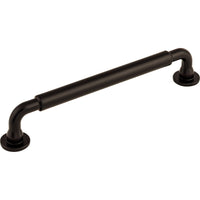 Worldwide Flooring Design Center Lily Pull 6 5/16 Inch (c-c) Flat Black Lily Pull 6 5/16 Inch (c-c) Flat Black Top Knobs Decorative Hardware