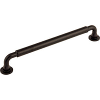 Worldwide Flooring Design Center Lily Pull 7 9/16 Inch (c-c) Flat Black Lily Pull 7 9/16 Inch (c-c) Flat Black Top Knobs Decorative Hardware