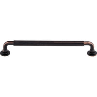 Worldwide Flooring Design Center Lily Pull 7 9/16 Inch (c-c) Tuscan Bronze Lily Pull 7 9/16 Inch (c-c) Tuscan Bronze Top Knobs Decorative Hardware