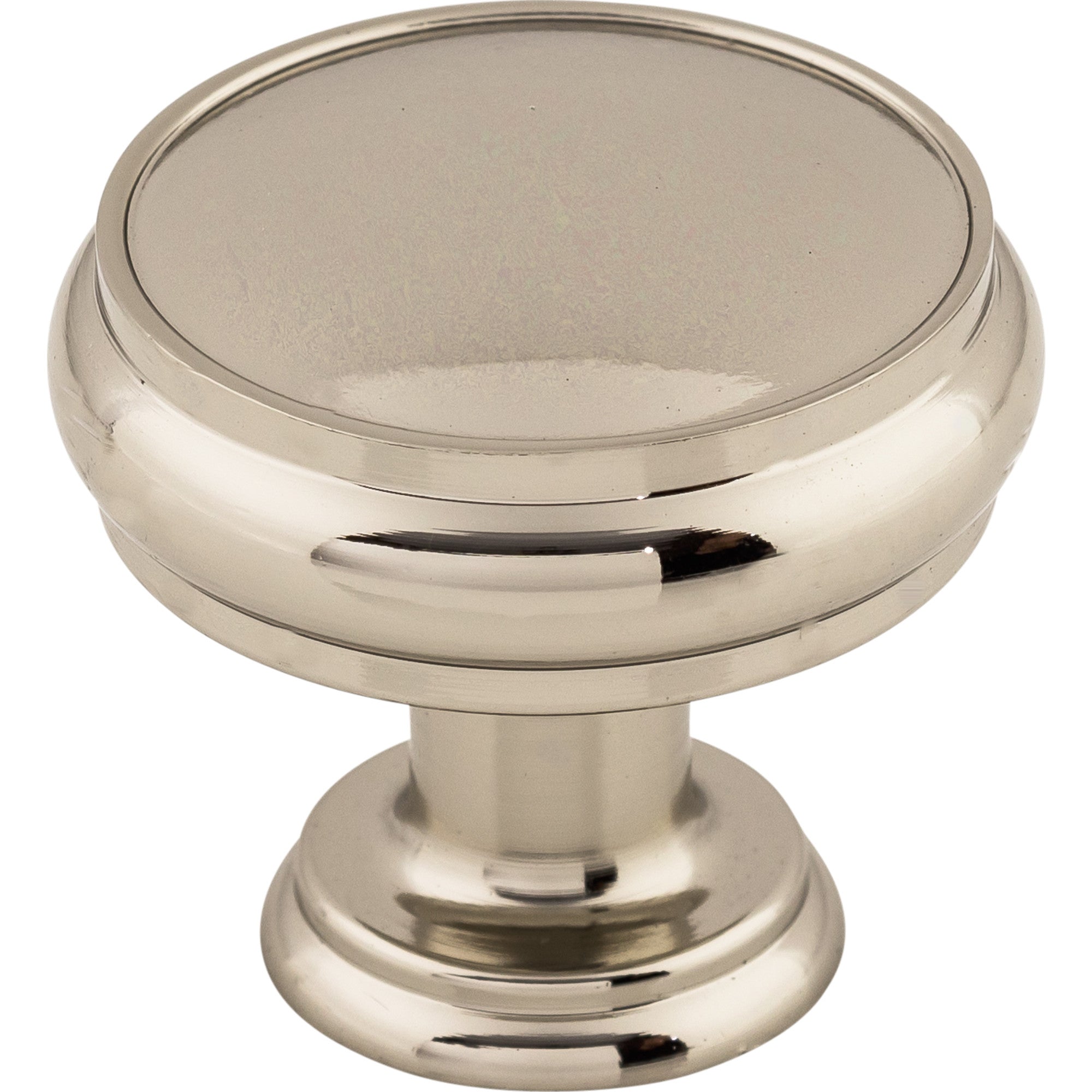 Worldwide Flooring Design Center Eden Knob 1 3/8 Inch Polished Nickel Eden Knob 1 3/8 Inch Polished Nickel Top Knobs Decorative Hardware