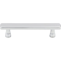 Worldwide Flooring Design Center Kingsbridge Pull 3 3/4 Inch (c-c) Polished Chrome Kingsbridge Pull 3 3/4 Inch (c-c) Polished Chrome Top Knobs Decorative Hardware
