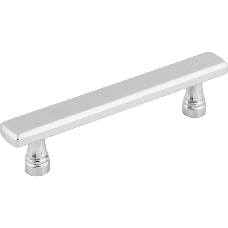 Worldwide Flooring Design Center Kingsbridge Pull 3 3/4 Inch (c-c) Polished Chrome Kingsbridge Pull 3 3/4 Inch (c-c) Polished Chrome Top Knobs Decorative Hardware