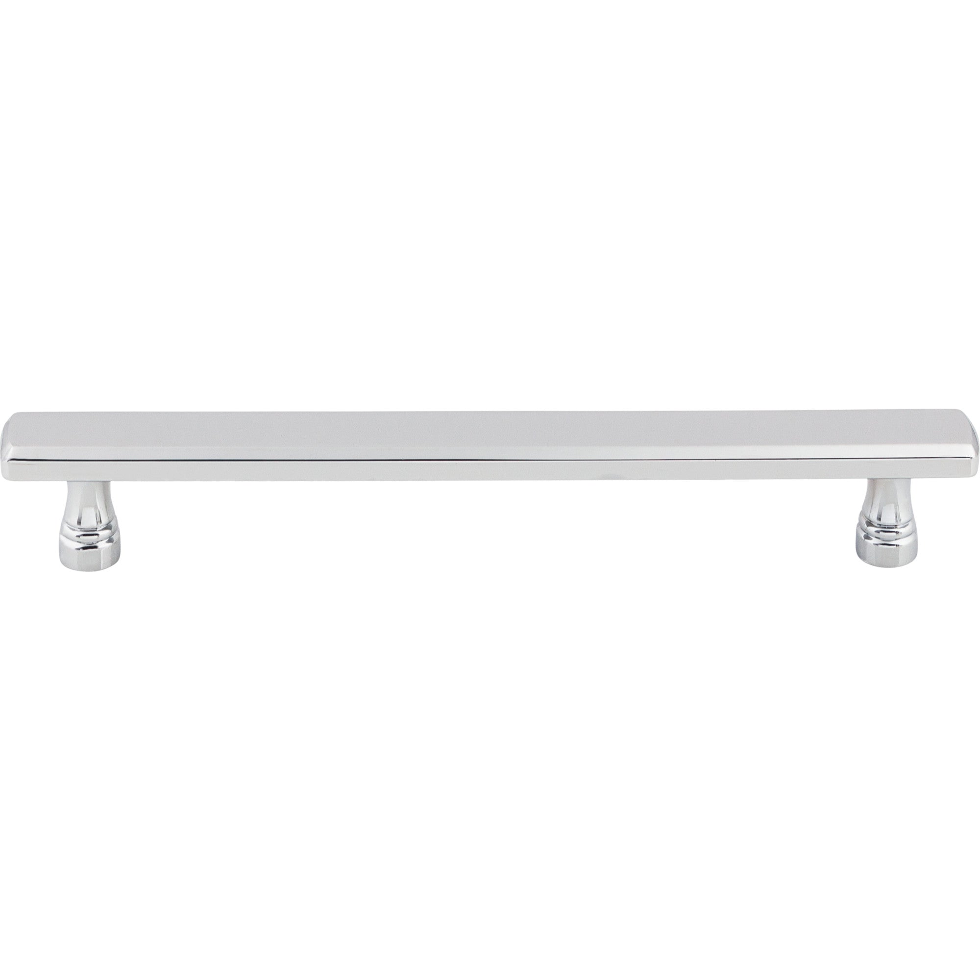 Worldwide Flooring Design Center Kingsbridge Pull 6 5/16 Inch (c-c) Polished Chrome Kingsbridge Pull 6 5/16 Inch (c-c) Polished Chrome Top Knobs Decorative Hardware