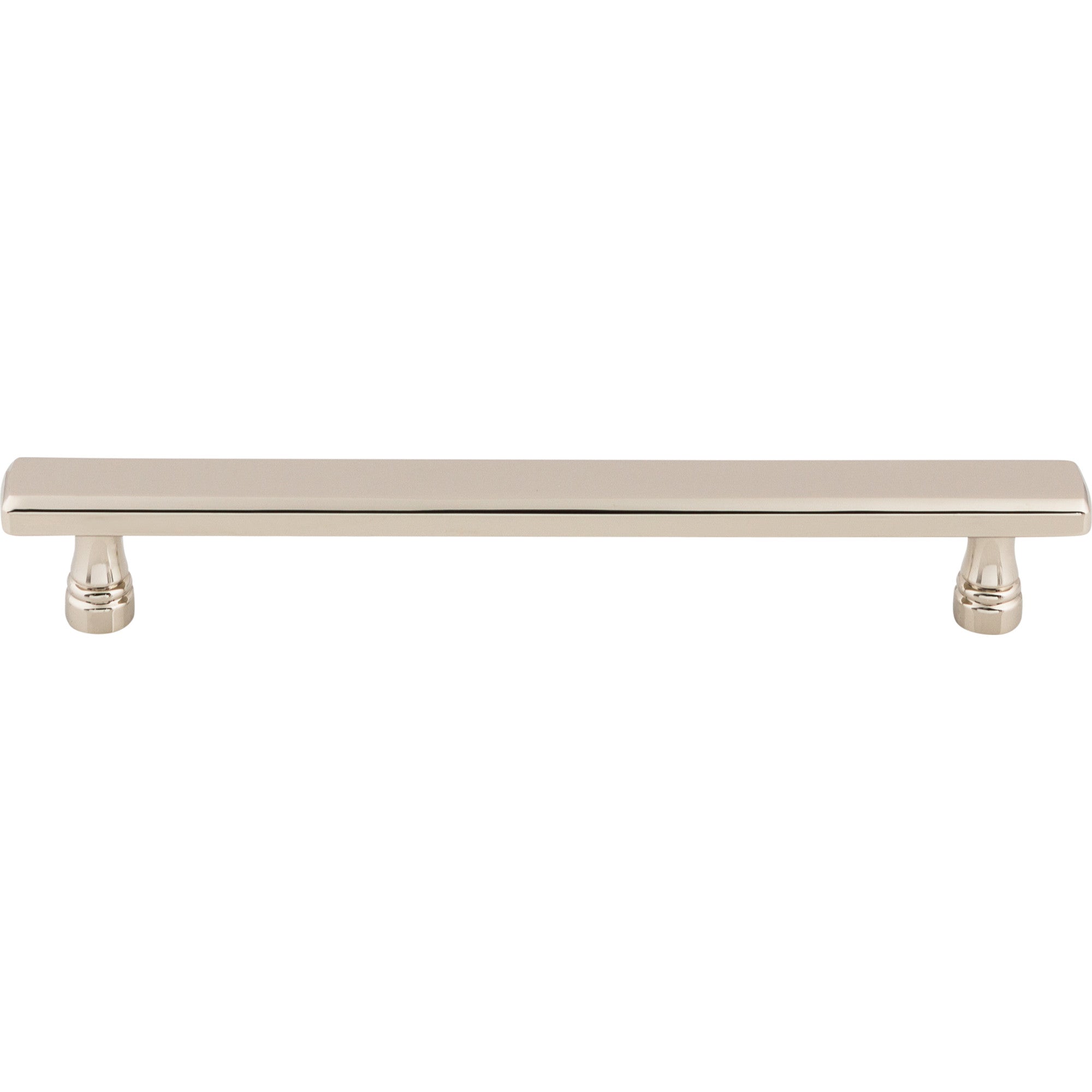 Worldwide Flooring Design Center Kingsbridge Pull 6 5/16 Inch (c-c) Polished Nickel Kingsbridge Pull 6 5/16 Inch (c-c) Polished Nickel Top Knobs Decorative Hardware