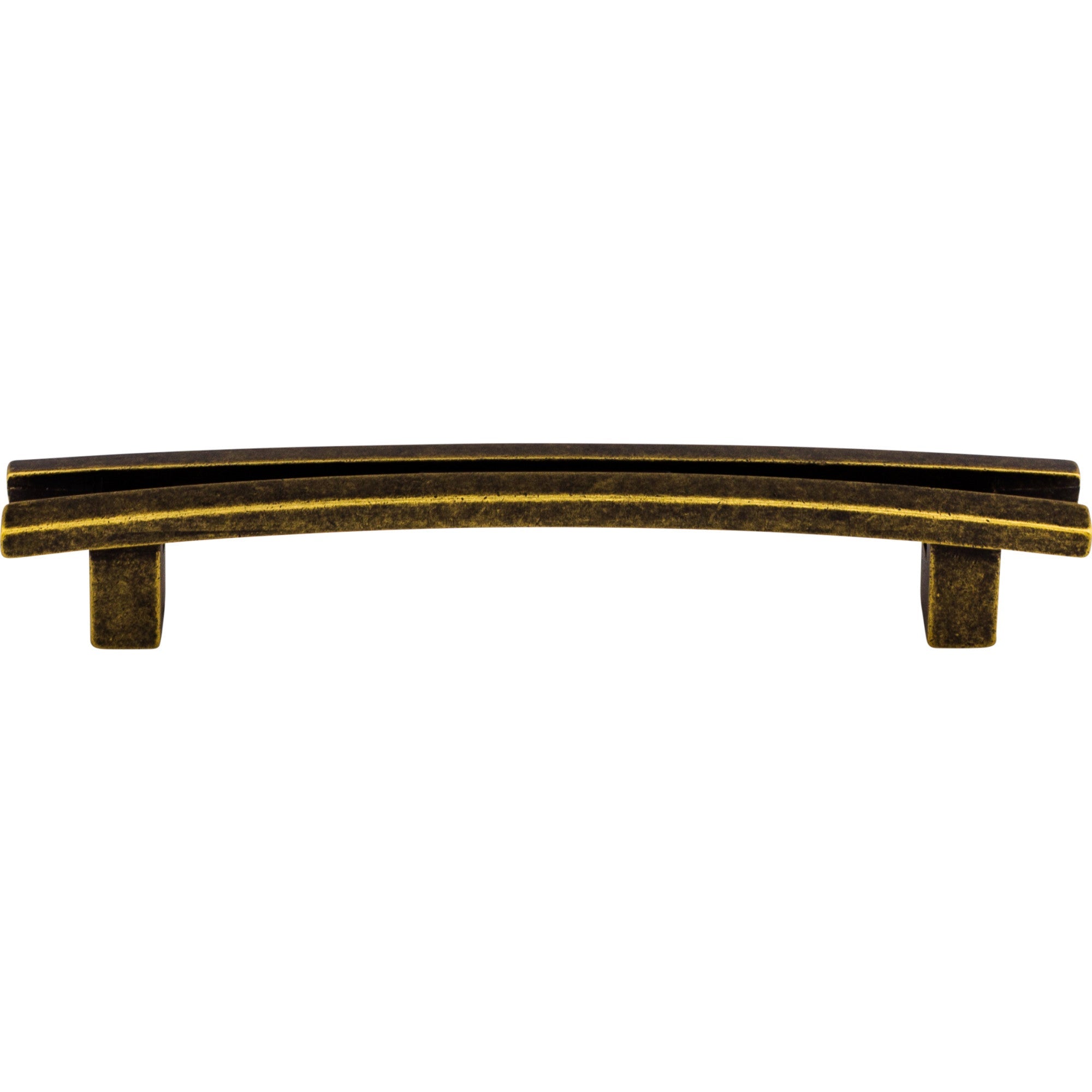 Worldwide Flooring Design Center Flared Pull 5 Inch (c-c) German Bronze Flared Pull 5 Inch (c-c) German Bronze Top Knobs Decorative Hardware