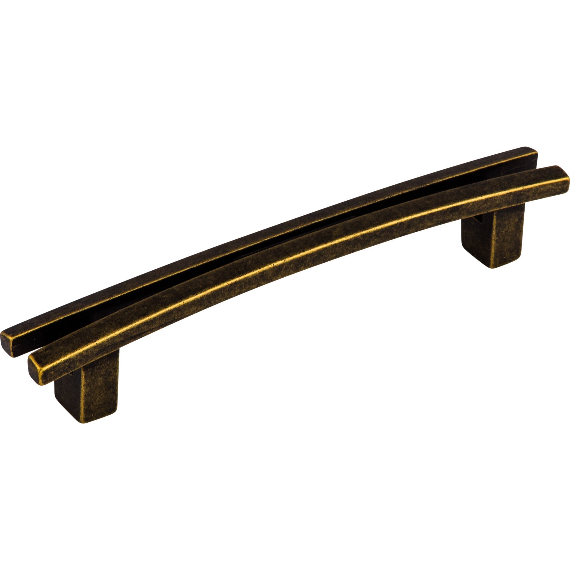 Worldwide Flooring Design Center Flared Pull 5 Inch (c-c) German Bronze Flared Pull 5 Inch (c-c) German Bronze Top Knobs Decorative Hardware