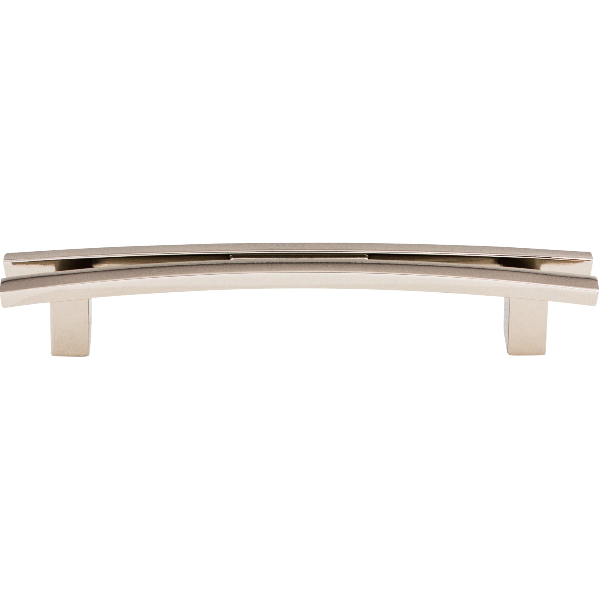 Worldwide Flooring Design Center Flared Pull 5 Inch (c-c) Polished Nickel Flared Pull 5 Inch (c-c) Polished Nickel Top Knobs Decorative Hardware