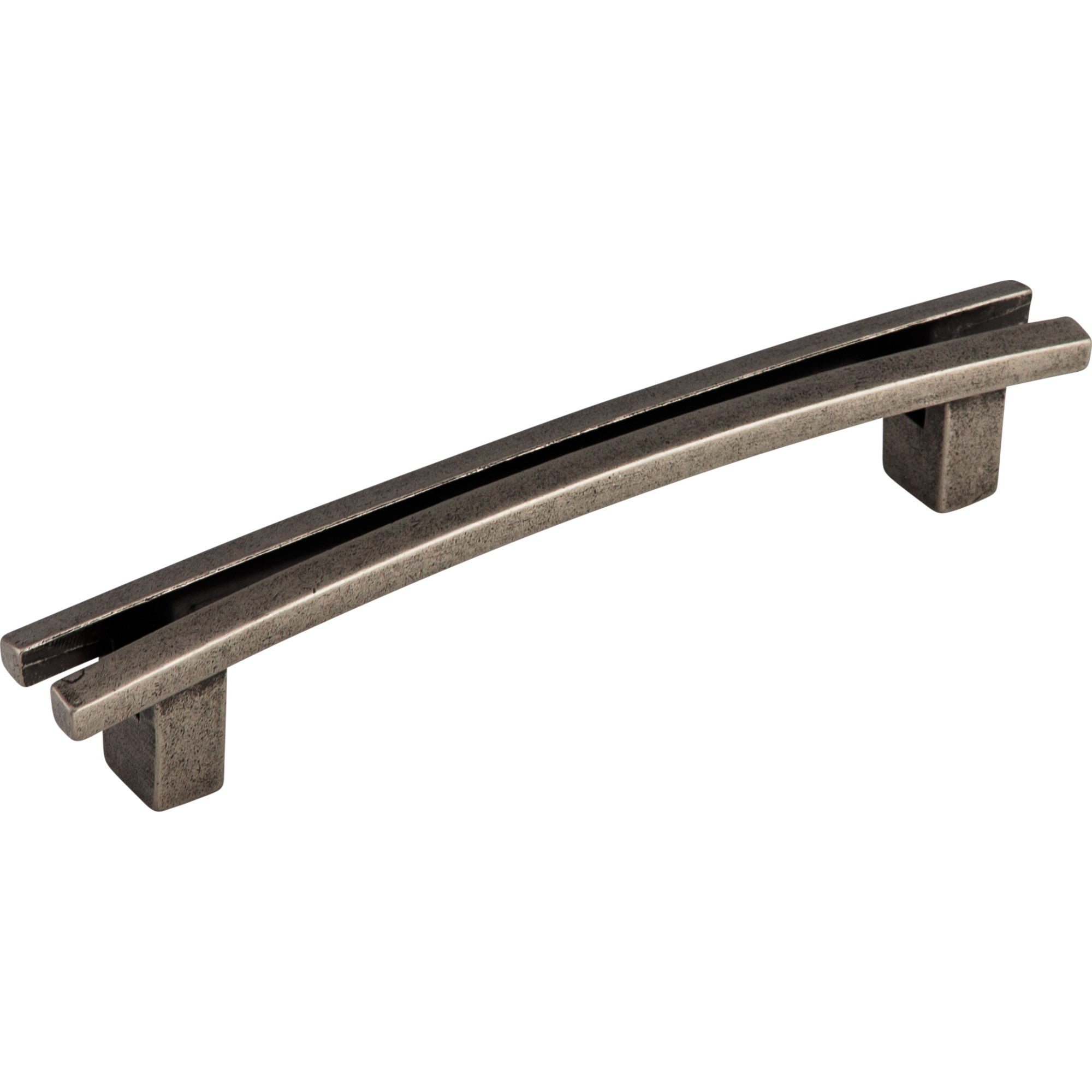 Worldwide Flooring Design Center Flared Pull 5 Inch (c-c) Pewter Antique Flared Pull 5 Inch (c-c) Pewter Antique Top Knobs Decorative Hardware