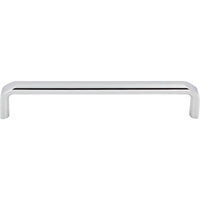 Worldwide Flooring Design Center Exeter Pull 6 5/16 Inch (c-c) Polished Chrome  Top Knobs Decorative Hardware