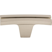 Worldwide Flooring Design Center Flared Knob 2 5/8 Inch Brushed Satin Nickel Flared Knob 2 5/8 Inch Brushed Satin Nickel Top Knobs Decorative Hardware