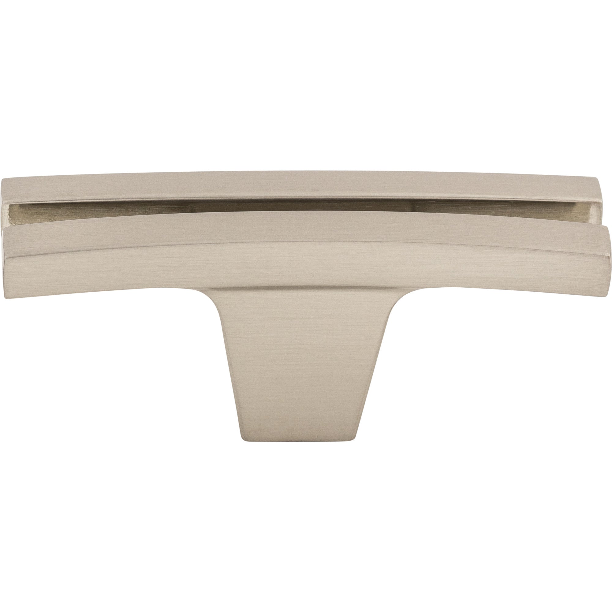 Worldwide Flooring Design Center Flared Knob 2 5/8 Inch Brushed Satin Nickel Flared Knob 2 5/8 Inch Brushed Satin Nickel Top Knobs Decorative Hardware