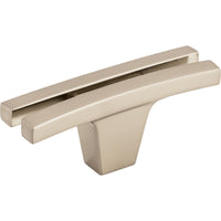 Worldwide Flooring Design Center Flared Knob 2 5/8 Inch Brushed Satin Nickel Flared Knob 2 5/8 Inch Brushed Satin Nickel Top Knobs Decorative Hardware