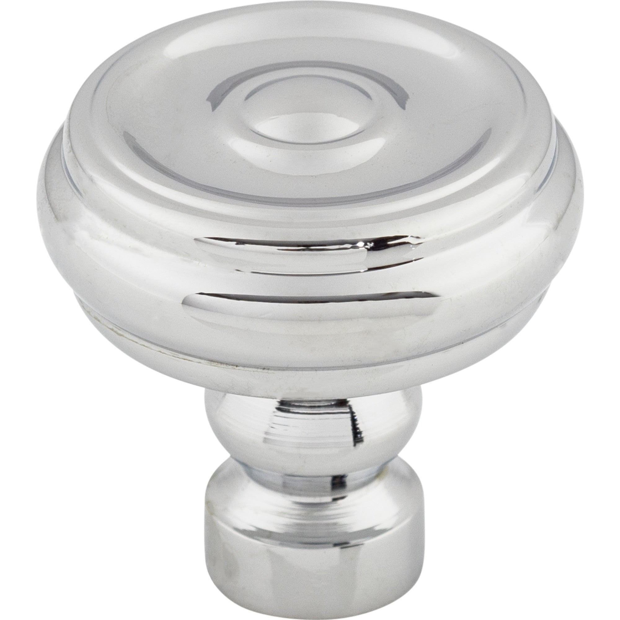 Worldwide Flooring Design Center Brixton Button Knob 1 1/4 Inch Polished Chrome Brixton Button Knob 1 1/4 Inch Polished Chrome Top Knobs Decorative Hardware