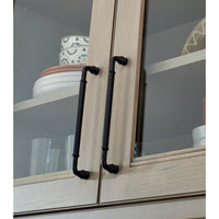 Worldwide Flooring Design Center Brixton Pull 7 9/16 Inch (c-c) Flat Black Brixton Pull 7 9/16 Inch (c-c) Flat Black Top Knobs Decorative Hardware