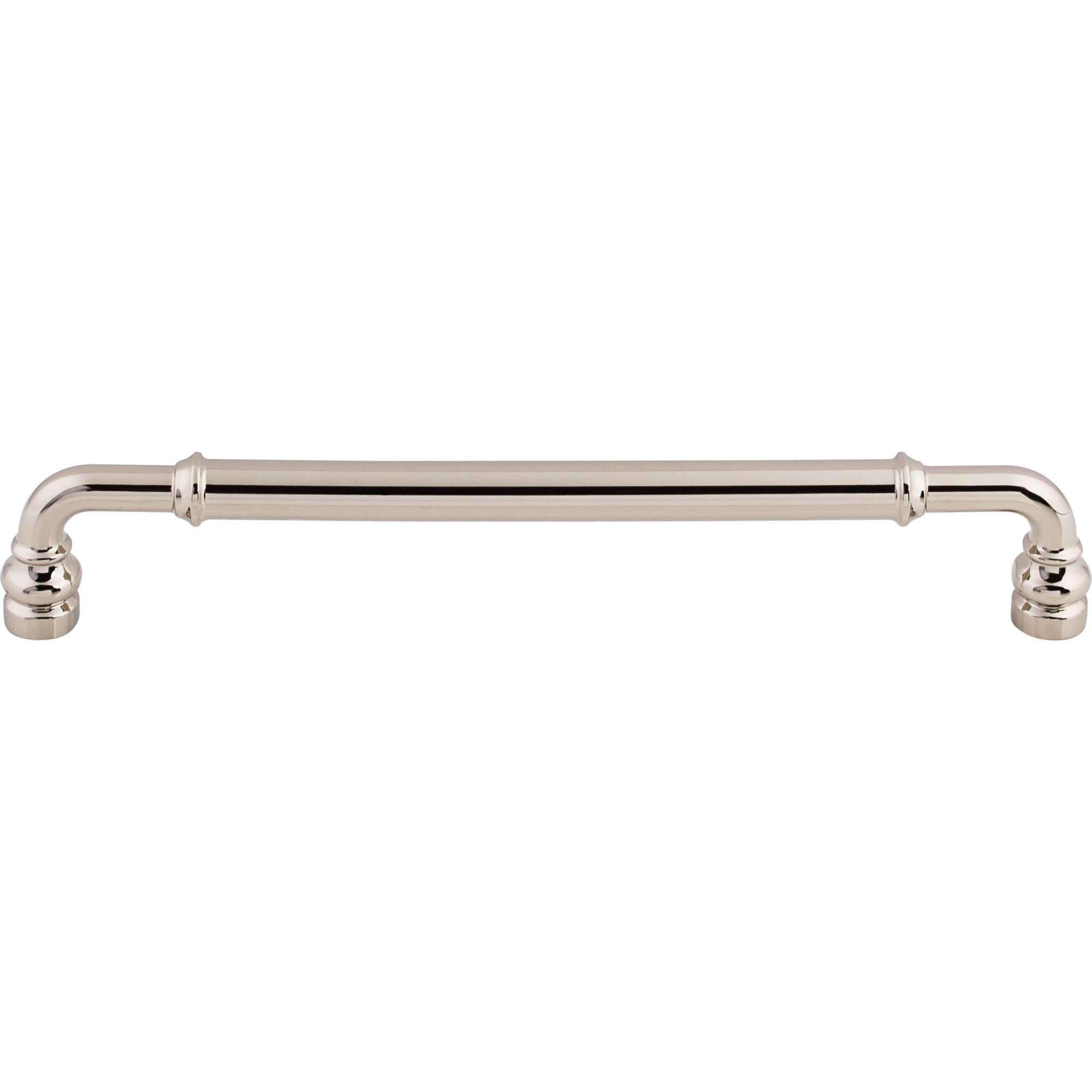Worldwide Flooring Design Center Brixton Pull 7 9/16 Inch (c-c) Polished Nickel Brixton Pull 7 9/16 Inch (c-c) Polished Nickel Top Knobs Decorative Hardware