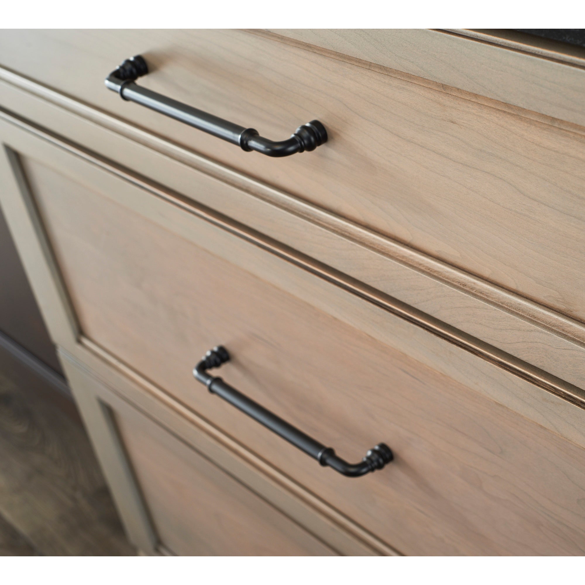 Worldwide Flooring Design Center Brixton Pull 12 Inch (c-c) Flat Black Brixton Pull 12 Inch (c-c) Flat Black Top Knobs Decorative Hardware