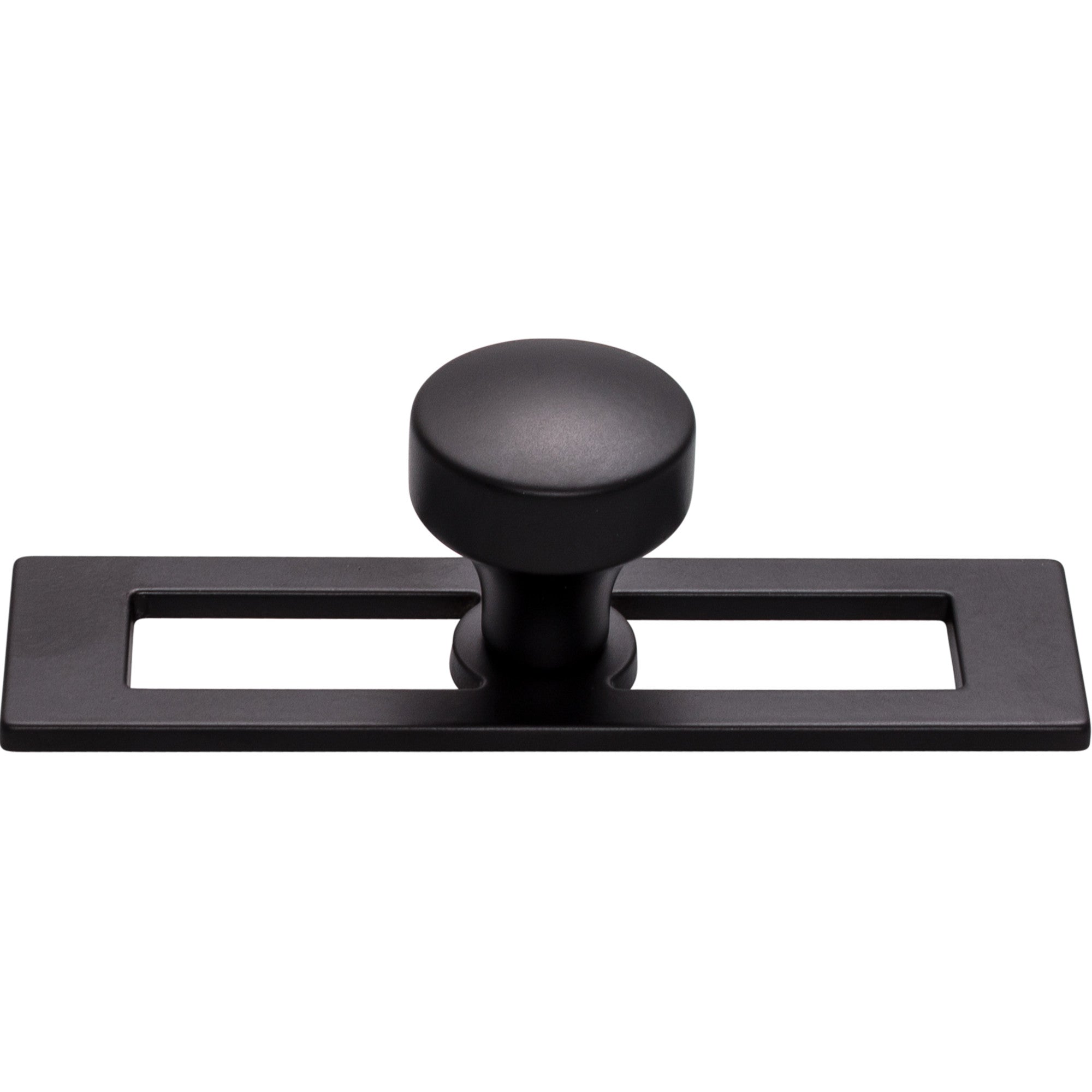 Worldwide Flooring Design Center Kinney Knob 1 1/8 Inch Flat Black Kinney Knob 1 1/8 Inch Flat Black Top Knobs Decorative Hardware