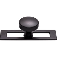 Worldwide Flooring Design Center Kinney Knob 1 1/2 Inch Flat Black Kinney Knob 1 1/2 Inch Flat Black Top Knobs Decorative Hardware