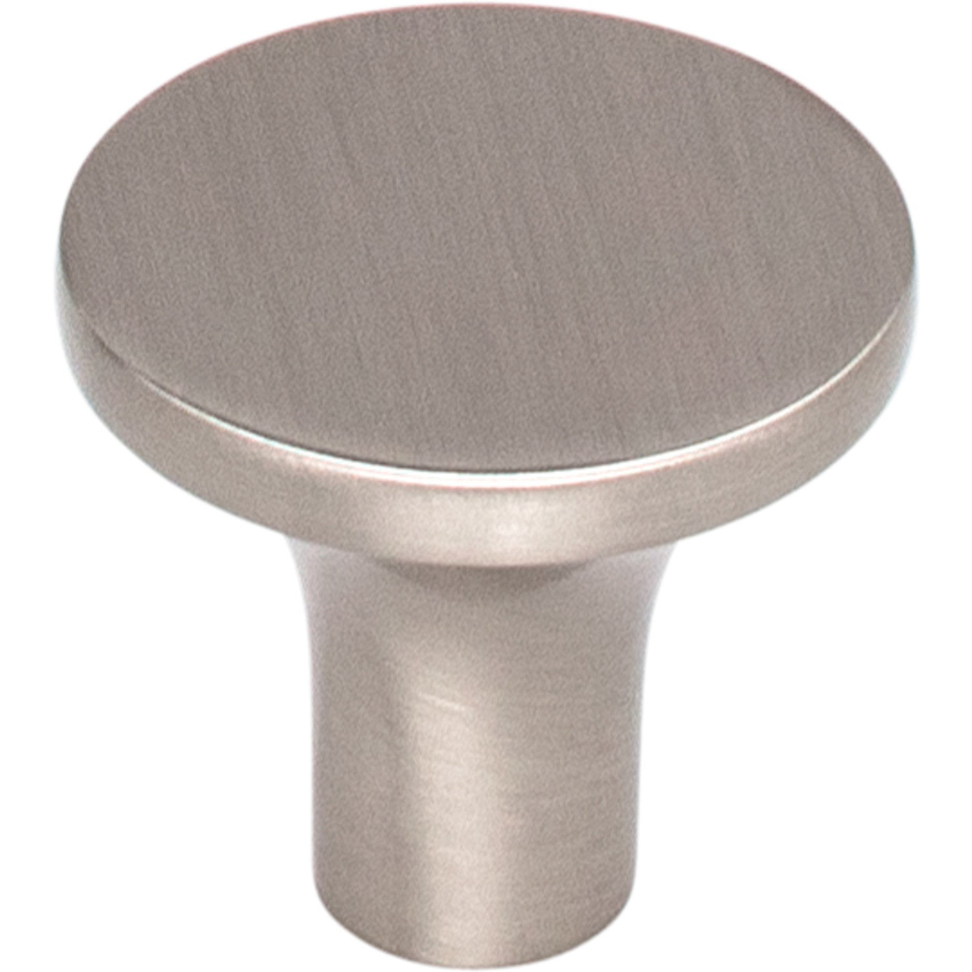Worldwide Flooring Design Center Marion Knob 1 1/8 Inch Brushed Satin Nickel Marion Knob 1 1/8 Inch Brushed Satin Nickel Top Knobs Decorative Hardware