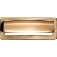 Worldwide Flooring Design Center Hollin Cup Pull 3 3/4 Inch (c-c) Honey Bronze Hollin Cup Pull 3 3/4 Inch (c-c) Honey Bronze Top Knobs Decorative Hardware
