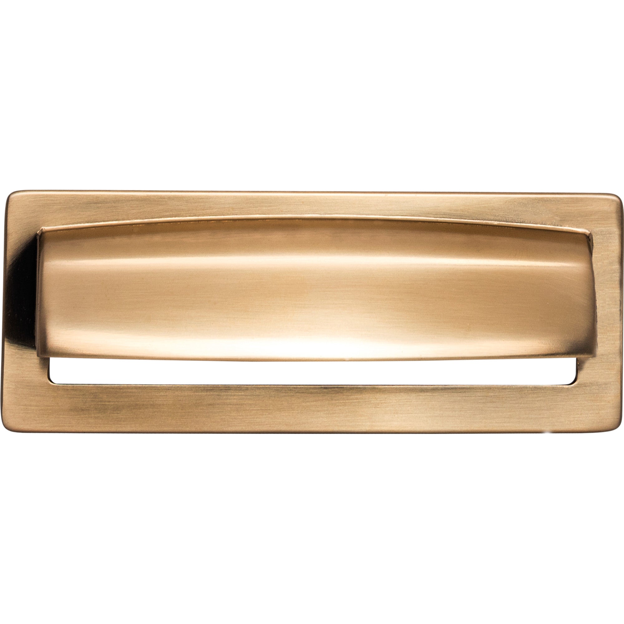 Worldwide Flooring Design Center Hollin Cup Pull 3 3/4 Inch (c-c) Honey Bronze Hollin Cup Pull 3 3/4 Inch (c-c) Honey Bronze Top Knobs Decorative Hardware