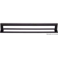 Worldwide Flooring Design Center Kinney Pull 8 13/16 Inch (c-c) Flat Black Kinney Pull 8 13/16 Inch (c-c) Flat Black Top Knobs Decorative Hardware