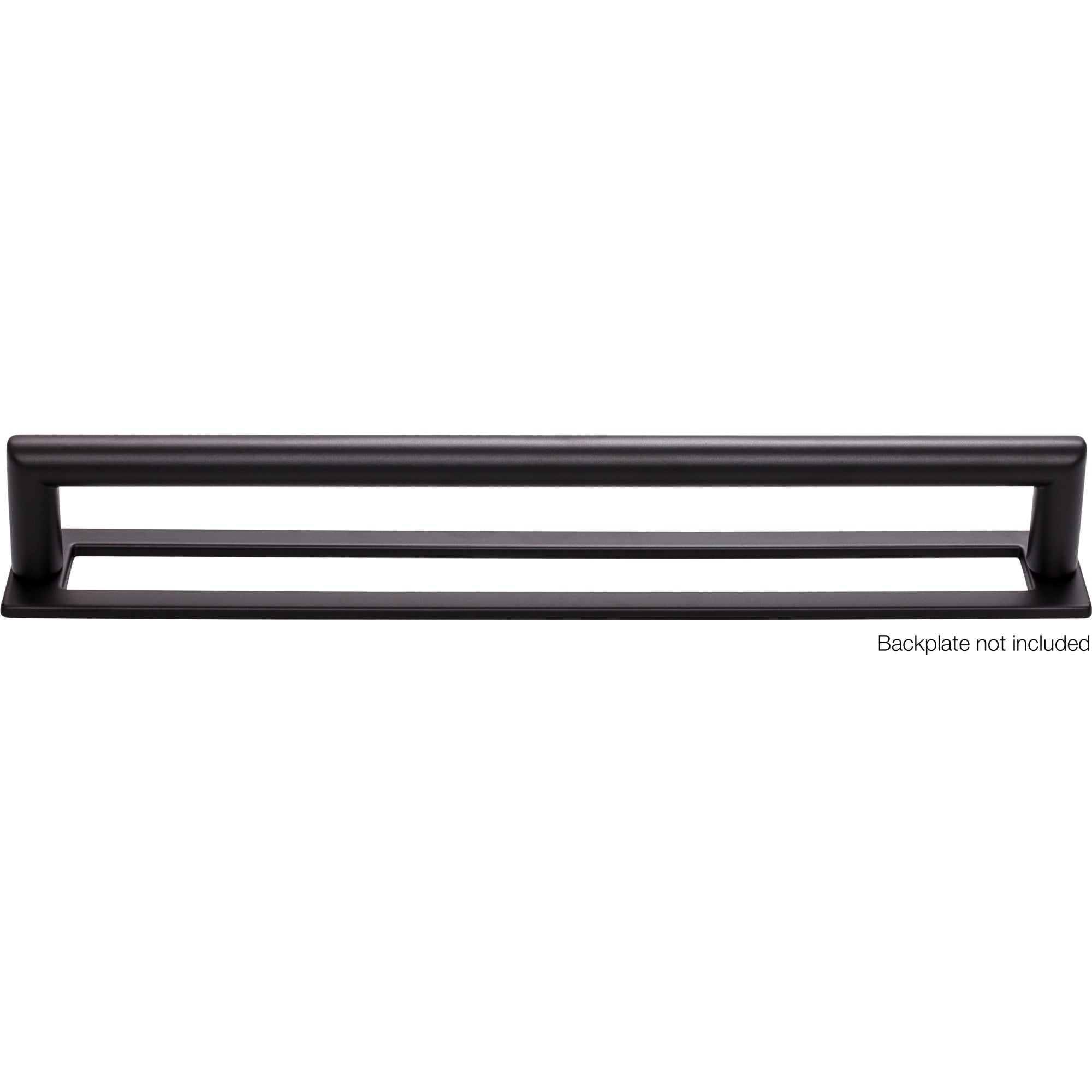 Worldwide Flooring Design Center Kinney Pull 8 13/16 Inch (c-c) Flat Black Kinney Pull 8 13/16 Inch (c-c) Flat Black Top Knobs Decorative Hardware