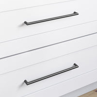 Worldwide Flooring Design Center Kinney Pull 12 Inch (c-c) Flat Black Kinney Pull 12 Inch (c-c) Flat Black Top Knobs Decorative Hardware