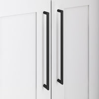 Worldwide Flooring Design Center Kinney Pull 12 Inch (c-c) Flat Black Kinney Pull 12 Inch (c-c) Flat Black Top Knobs Decorative Hardware