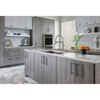 Worldwide Flooring Design Center Allendale Pull 7 9/16 Inch (c-c) Brushed Satin Nickel Allendale Pull 7 9/16 Inch (c-c) Brushed Satin Nickel Top Knobs Decorative Hardware