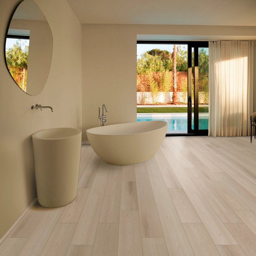 Worldwide Flooring Design Center CORETEC GRANDE - VANILLA ALMOND MAPLE  CORETEC Floors