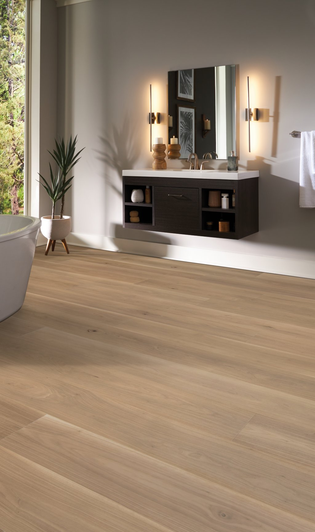 Worldwide Flooring Design Center BELLELUXE - CAFÉ CREPE WALNUT BELLELUXE - CAFÉ CREPE WALNUT Karastan Floors