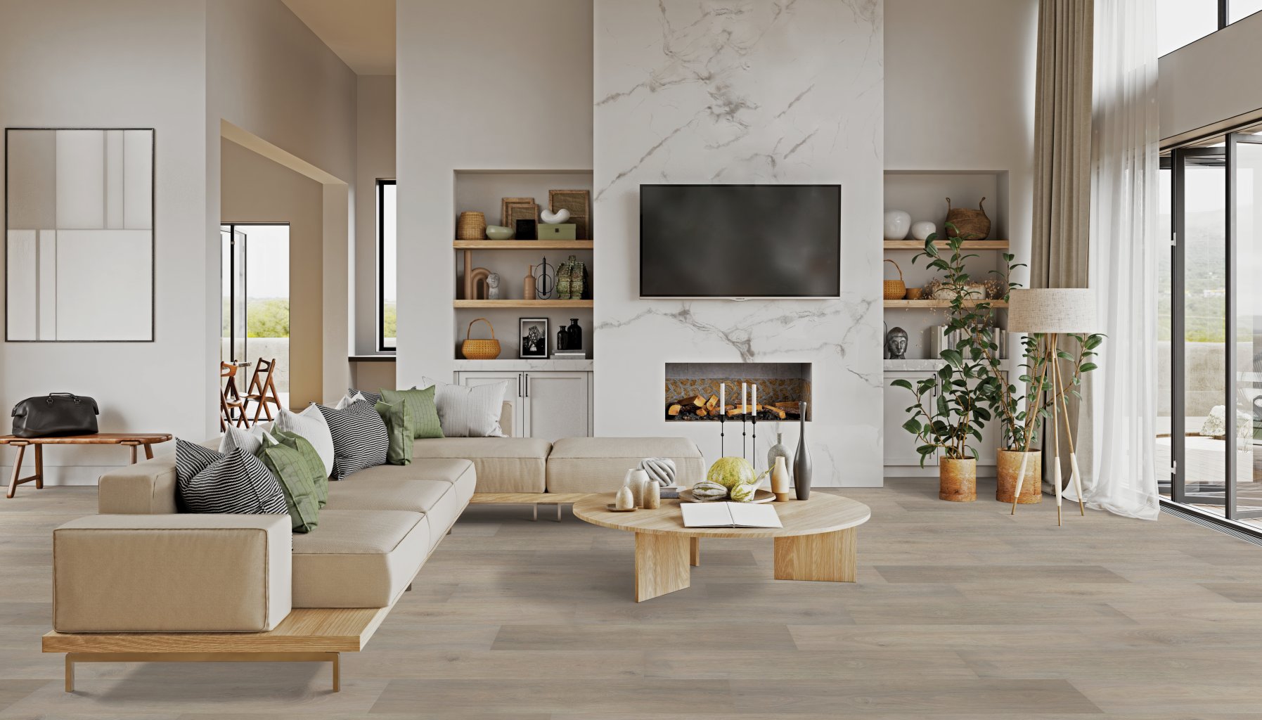 Worldwide Flooring Design Center BELLELUXE - STORM CLOUD HICKORY BELLELUXE - STORM CLOUD HICKORY Karastan Floors